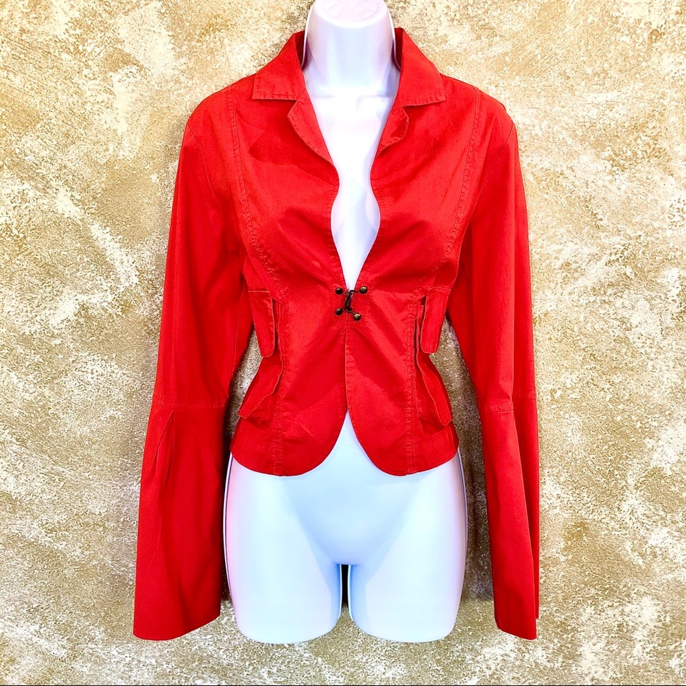 XCVI⚡️Orange Bell Sleeve Semi-Crop Blazer/Jacket_S